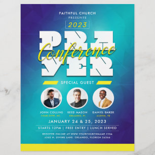 Abstrakt Manar Prayer Conference Service Reklamblad