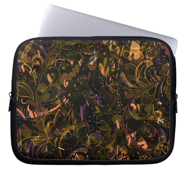 Abstrakt Mandala 5 Laptop Fodral (Framsidan)