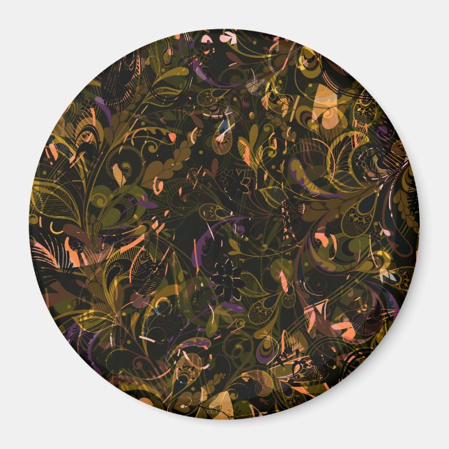 Abstrakt Mandala 5 Magnet (Framsidan)