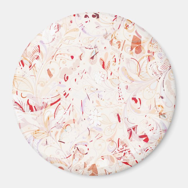 Abstrakt Mandala 7 Magnet (Framsidan)