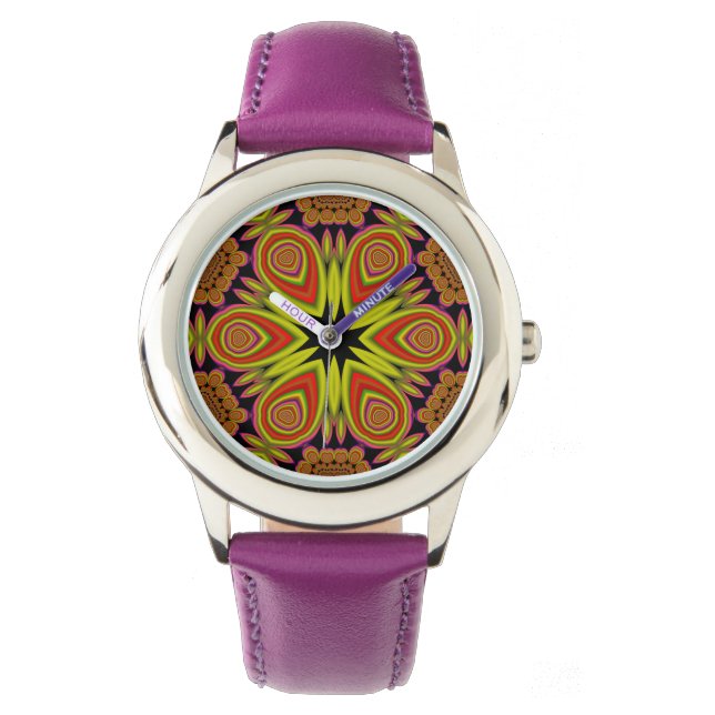 abstrakt mandala armbandsur (Framsida)