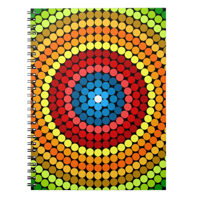 Abstrakt Mandala Art Design-65904 Anteckningsbok (Framsidan)