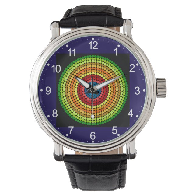 Abstrakt Mandala Art Design-65904 Armbandsur (Framsida)