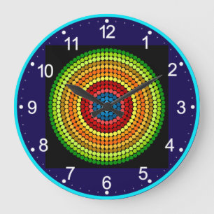 Abstrakt Mandala Art Design-65904 Stor Klocka