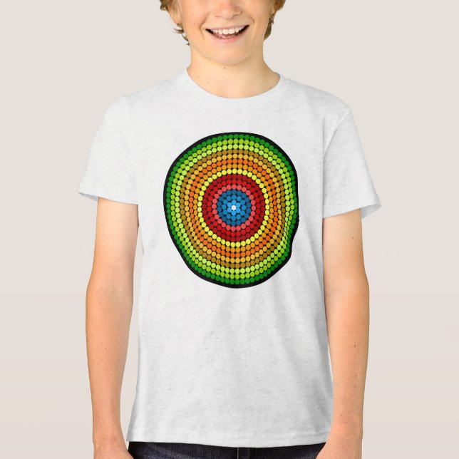 Abstrakt Mandala Art Design-65904 T Shirt (Framsida)