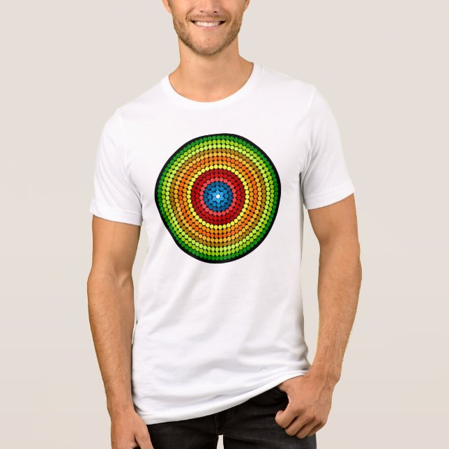 Abstrakt Mandala Art Design-65904 T Shirt (Framsida)