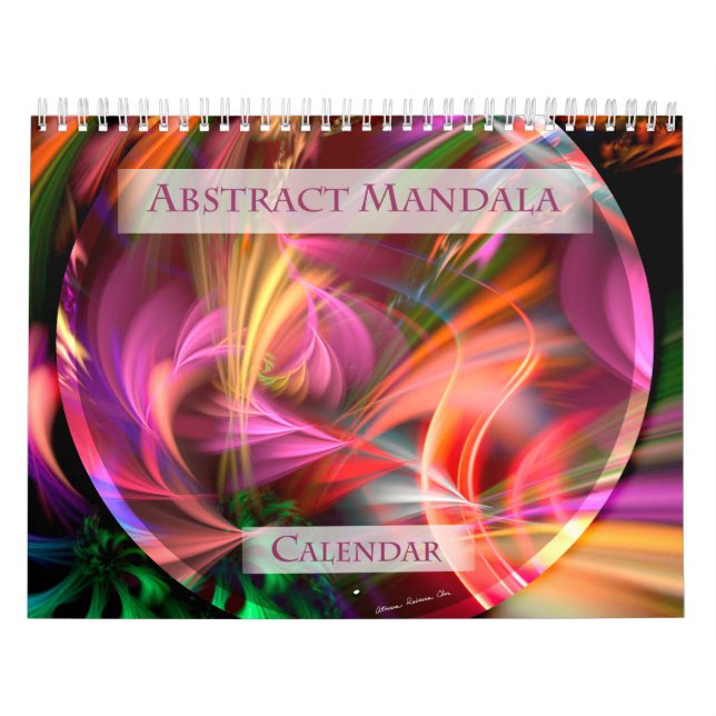 Abstrakt Mandala Calendar Kalender (Omslag)