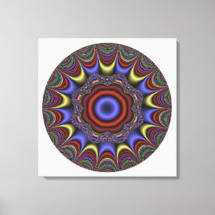 Abstrakt Mandala Canvastryck