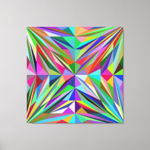 Abstrakt Mandala Canvastryck