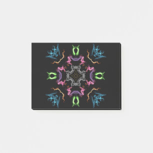Abstrakt Mandala Digital Teckning Post-it Block