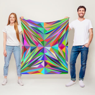 Abstrakt Mandala Fleecefilt