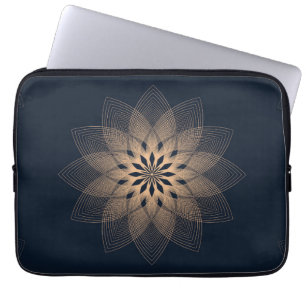 Abstrakt mandala hittar din fred laptop fodral