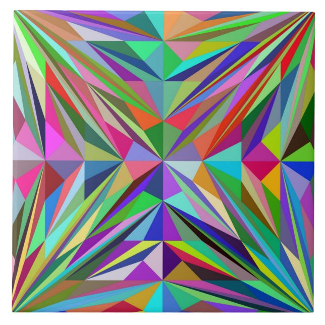 Abstrakt Mandala Kakelplatta (Framsidan)