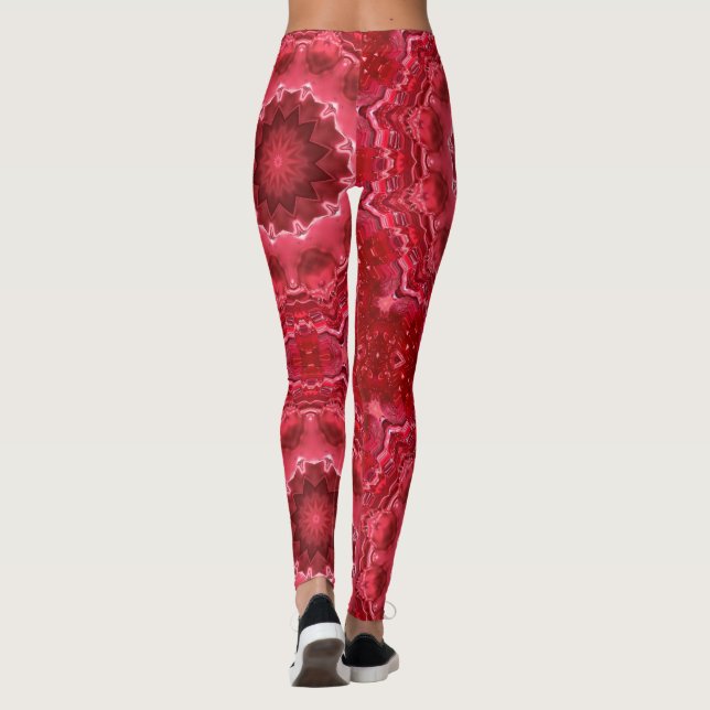 Abstrakt, mandala, kaleidoskop leggings (Baksida)