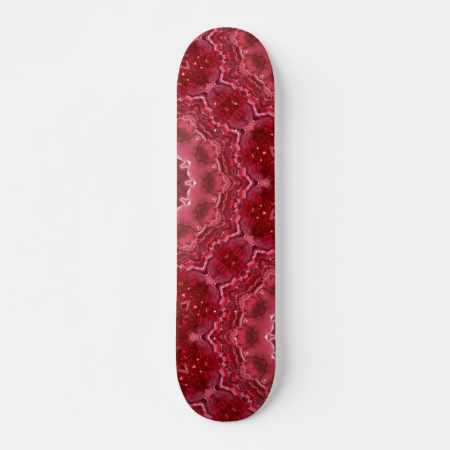 Abstrakt, mandala, kaleidoskop mini skateboard bräda 18,5 cm (Framsida)