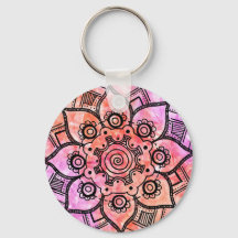 Abstrakt Mandala Keychain
