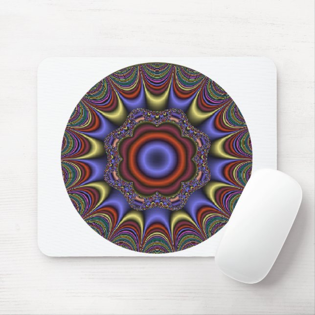 Abstrakt Mandala Musmatta (Med mus)