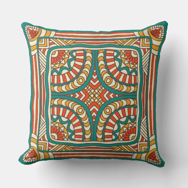 Abstrakt Mandala Pillow Kudde (Framsida)
