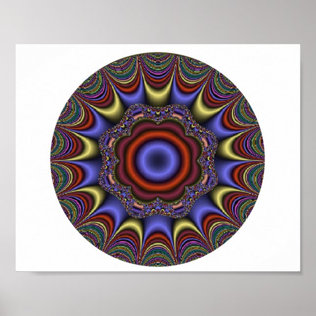 Abstrakt Mandala Poster (Framsidan)