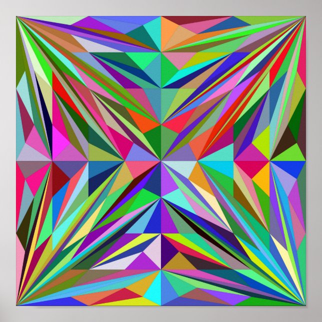 Abstrakt Mandala Poster (Framsidan)