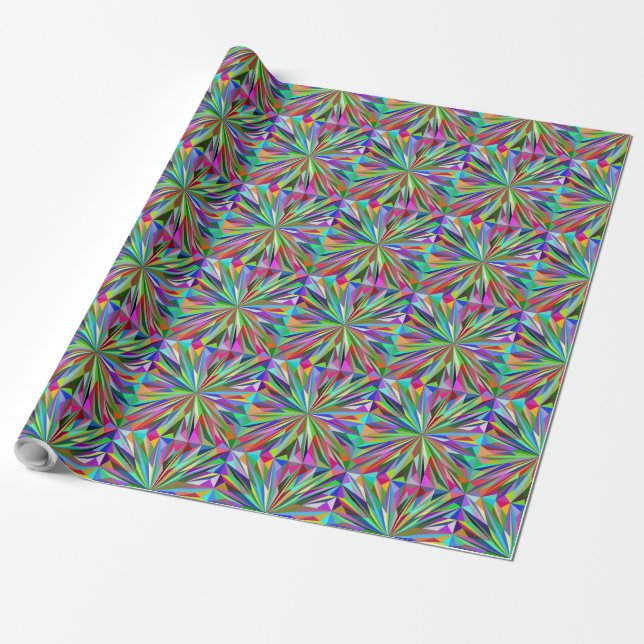 Abstrakt Mandala Presentpapper (Utrullad)