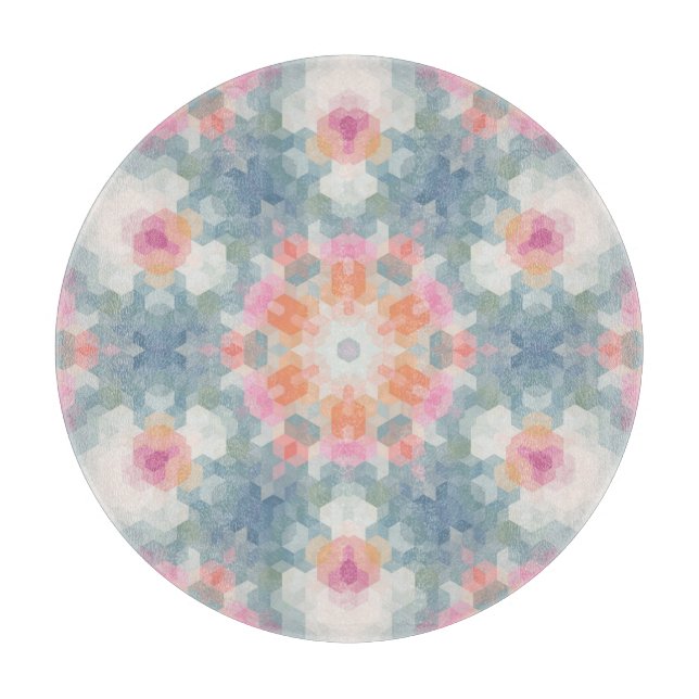 Abstrakt mandala rund sömlös mönster kaleidosco (Framsidan)