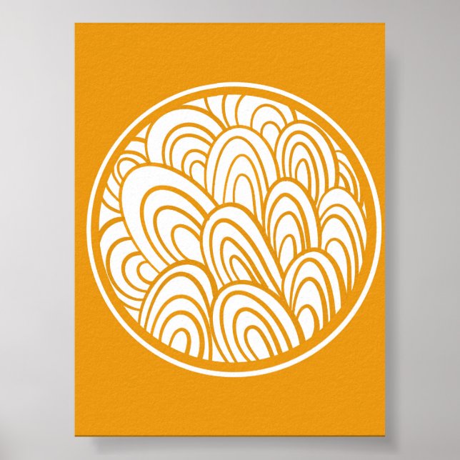 Abstrakt Mandala Stil Circle Illustration Poster (Framsidan)