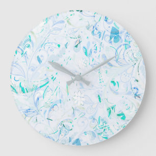 Abstrakt Mandala Stor Klocka
