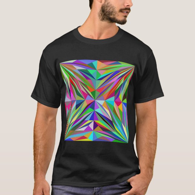 Abstrakt Mandala T Shirt (Framsida)