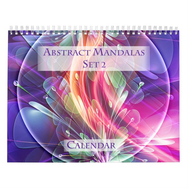 Abstrakt Mandalas Set 2 Calendar Kalender (Omslag)