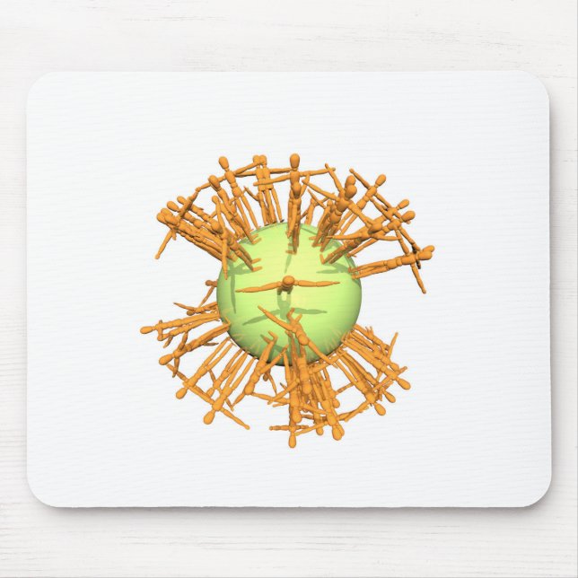 Abstrakt människa musmatta (Framsidan)