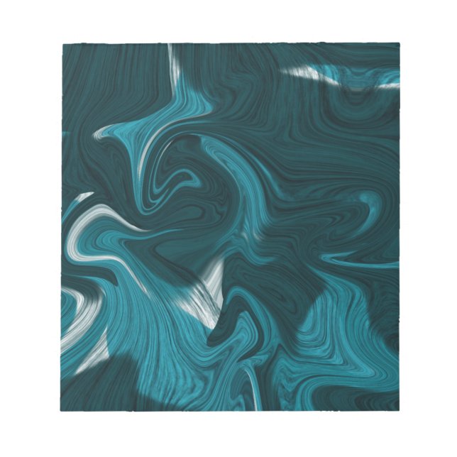 Abstrakt Marble-illustration Blue Anteckningsblock (Framsida)