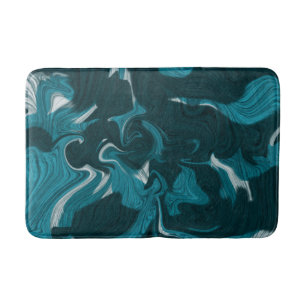 Abstrakt Marble-illustration Blue Badrumsmatta
