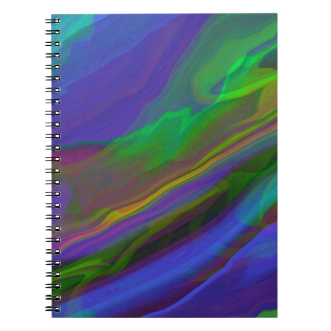 Abstrakt Marble illustration Colorful Cute Anteckningsbok (Framsidan)