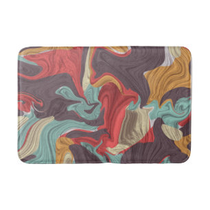 Abstrakt Marble-illustration Färgfull Badrumsmatta