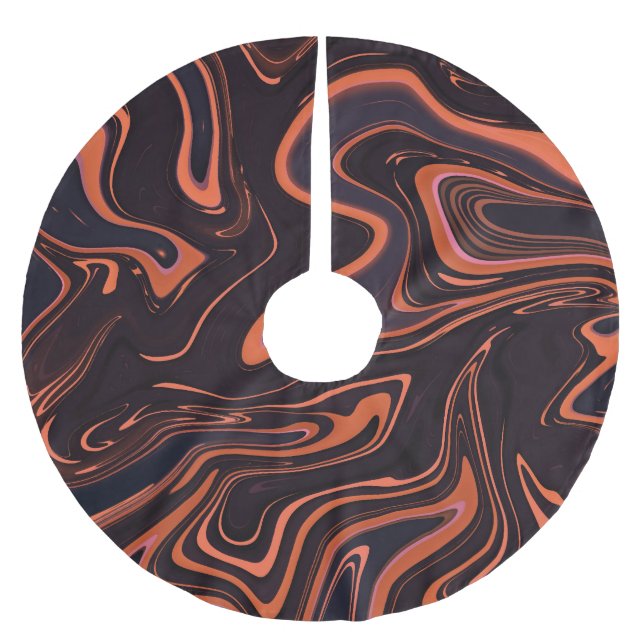 Abstrakt Marble: Konstnärlig bakgrund Struktur Julgransmatta Borstad Polyester (Framsidan)