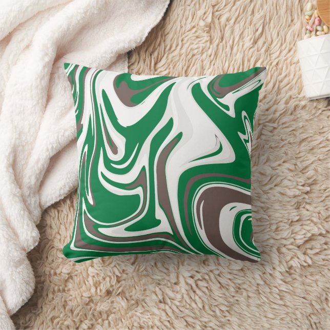 Abstrakt Marble Kudde (Filt)