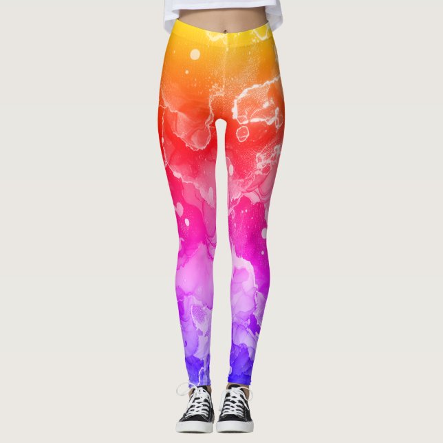 ABSTRAKT MARBLE LEGGINGS (Framsida)