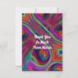 Abstrakt marble Liquified Colorful Tack Kort
