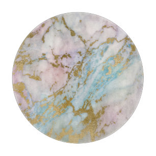 ABSTRAKT MARBLE PASTEL TRAY CUTBOARD