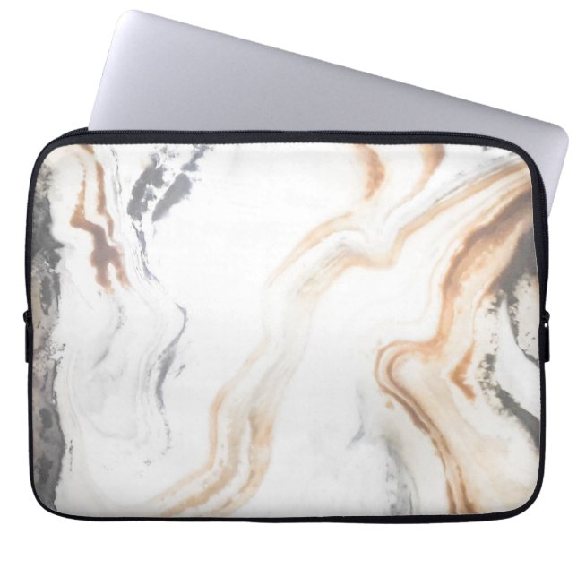 Abstrakt Marble Struktur Nature Laptop Fodral (Framsidan)