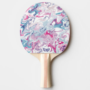 Abstrakt Marble Swirl Ping Pong Paddle - färgstark Pingisracket