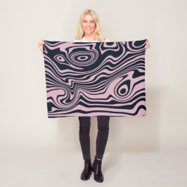 Abstrakt Marble Vågar Artwork | Fleece Blanket