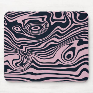 Abstrakt Marble Vågar Artwork Muspets Musmatta