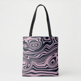 Abstrakt Marble Vågar Artwork | Tote Bag Tygkasse