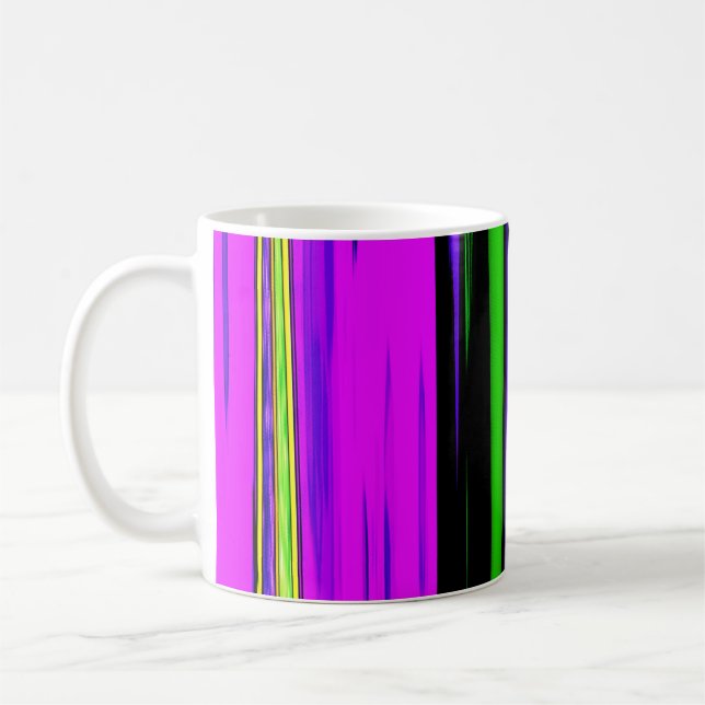 Abstrakt Mardi Gras Rand Kaffemugg (Vänster)