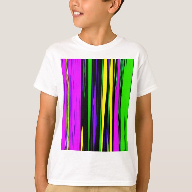 Abstrakt Mardi Gras Rand T Shirt (Framsida)