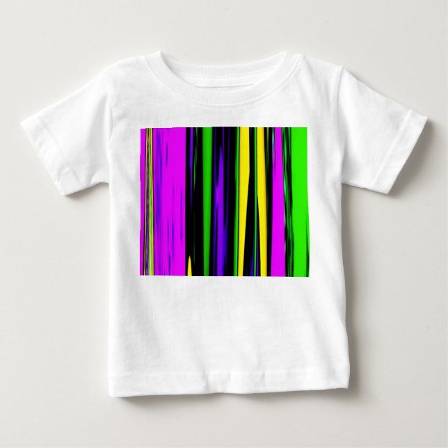 Abstrakt Mardi Gras Rand T Shirt (Framsida)