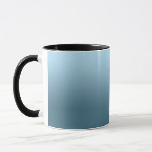Abstrakt marinblå ren färg trend modern mugg