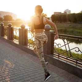Abstrakt marmor leggings